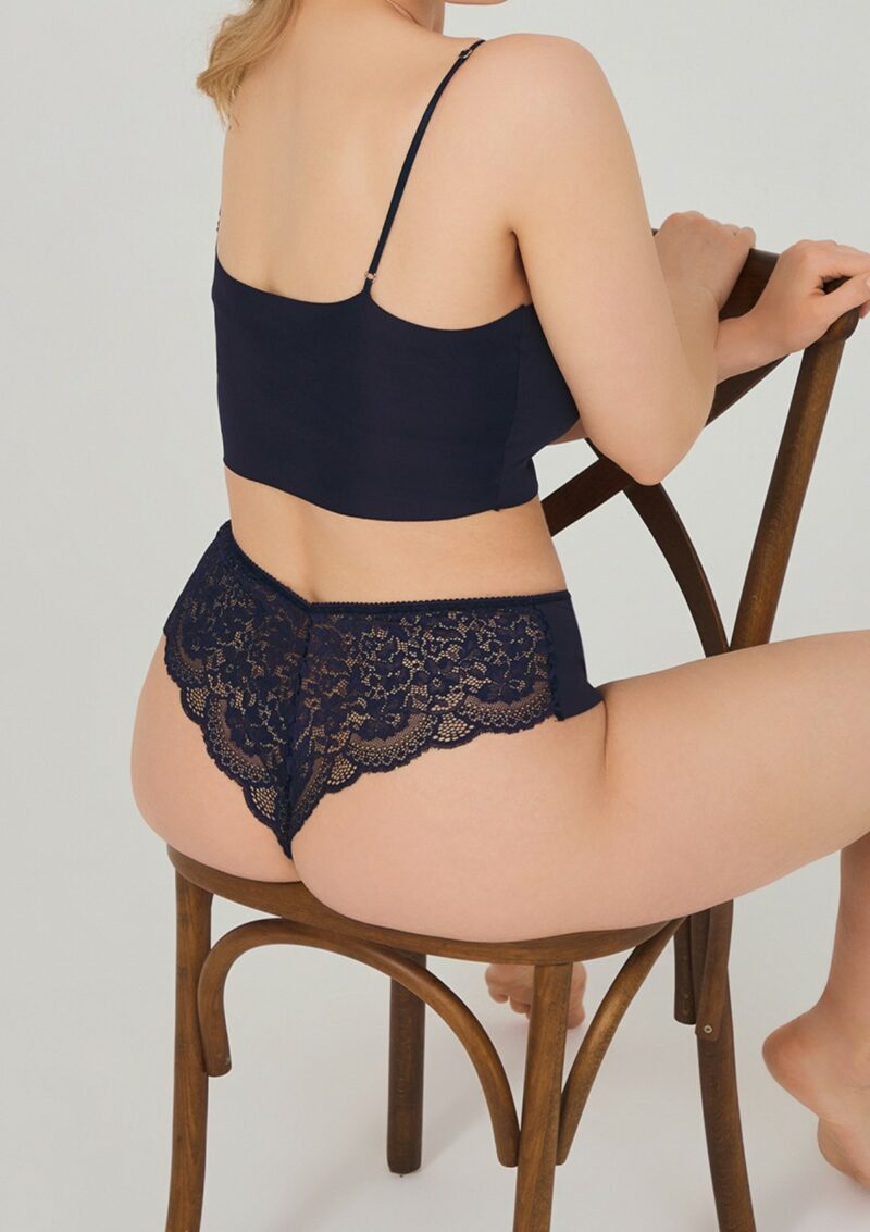 Plus size lasercut brazilian panty - imagine 10