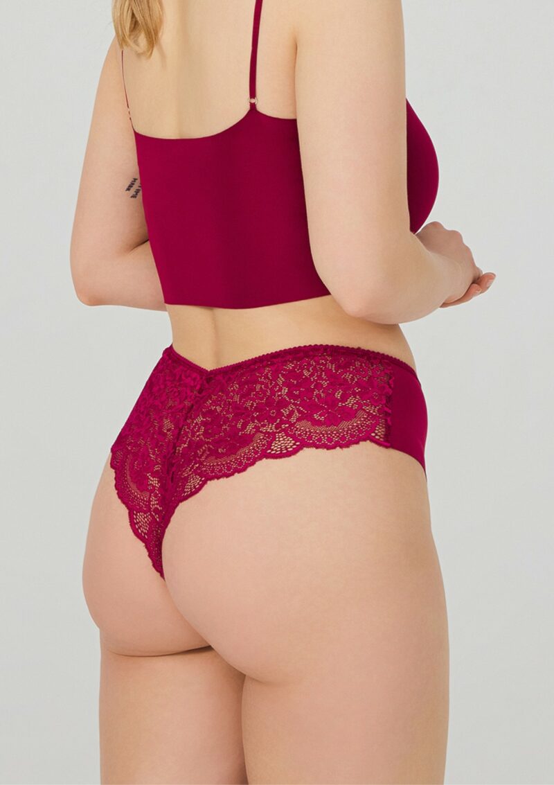 Plus size lasercut brazilian panty - imagine 13