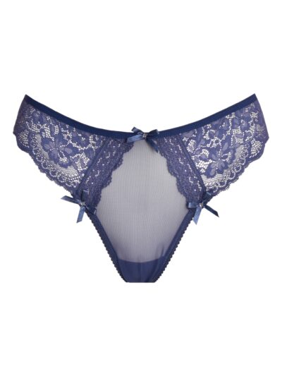 Прашка с дантела и сатенени панделки