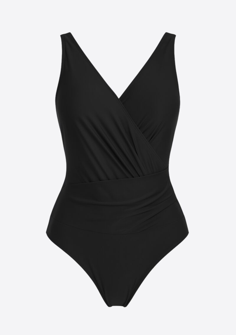 Pierre Cardin V-neck Shaping Swimsuit Black