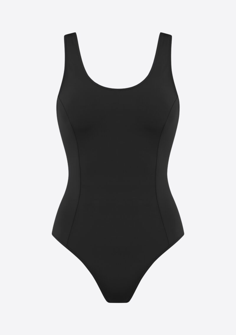 Pierre Cardin Round Neck Swimsuit Black