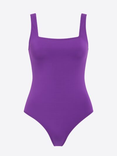 Pierre Cardin Square Neck Swimsuit Violet