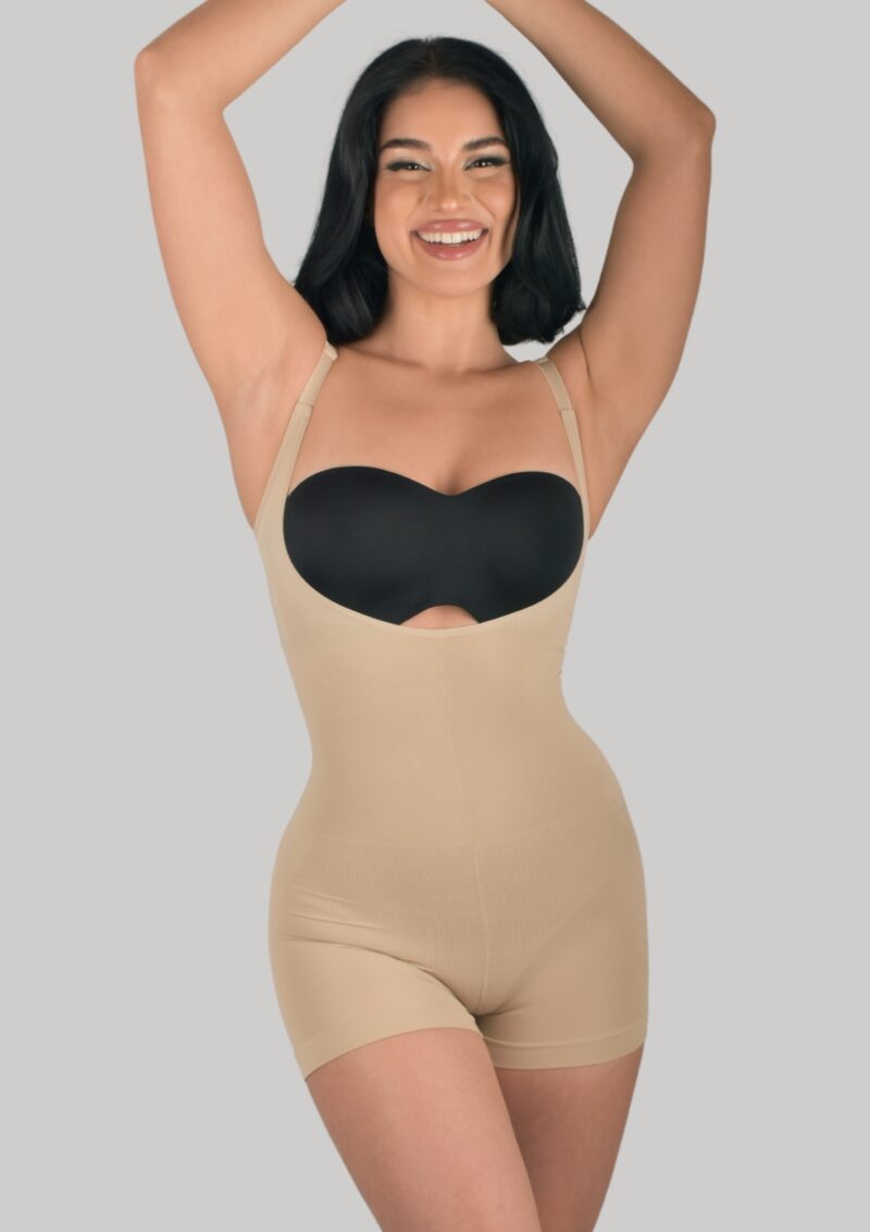 Seamless Sculpting Open Bust Bodysuit - Image 5