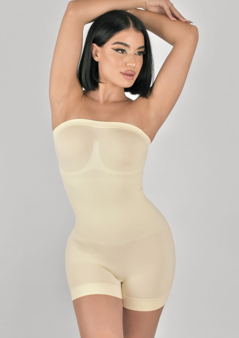 BodyFlow Strapless Shaping Boxer Bodysuit - Image 7