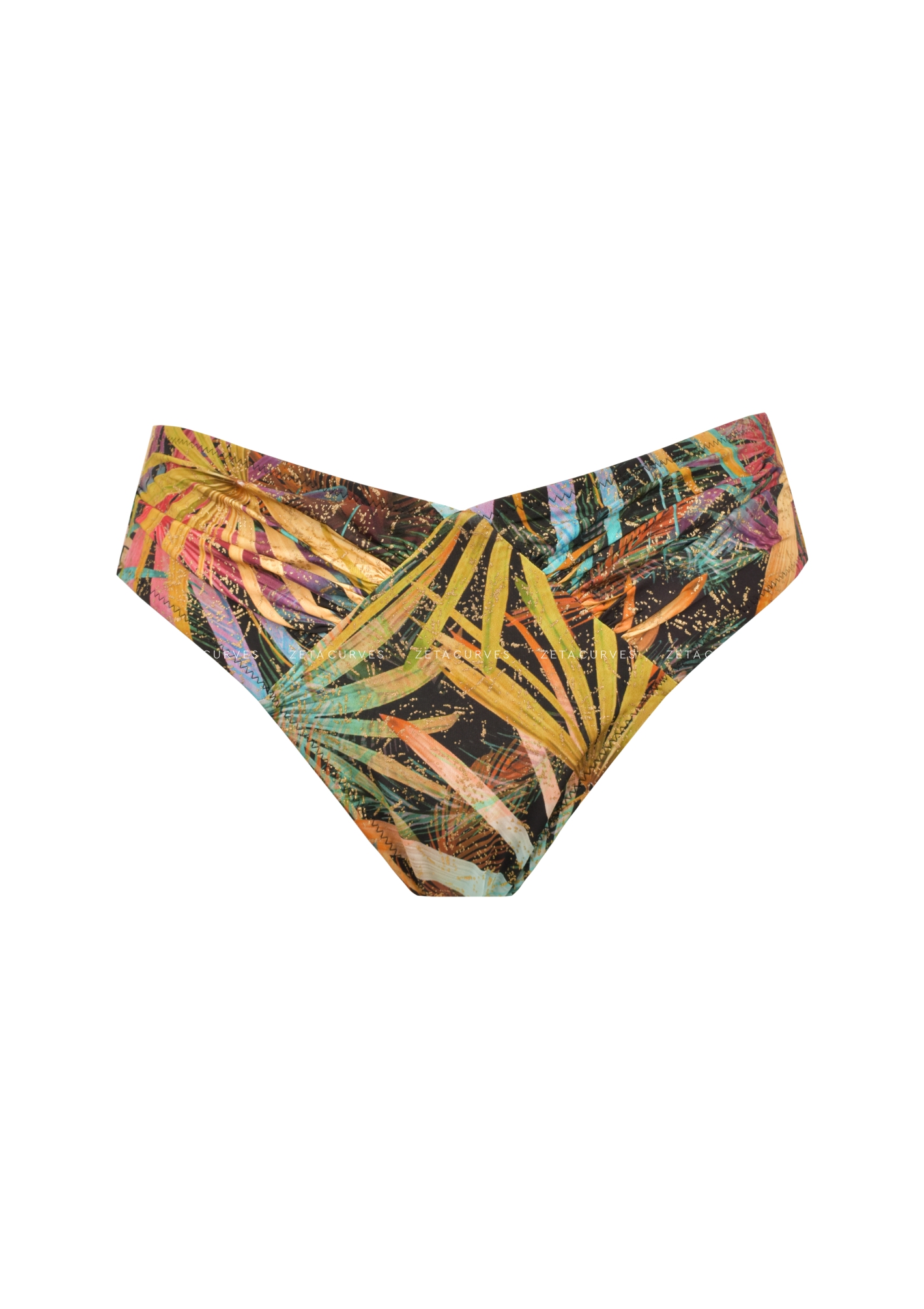 Crool Bikini Slip Gold Tropical