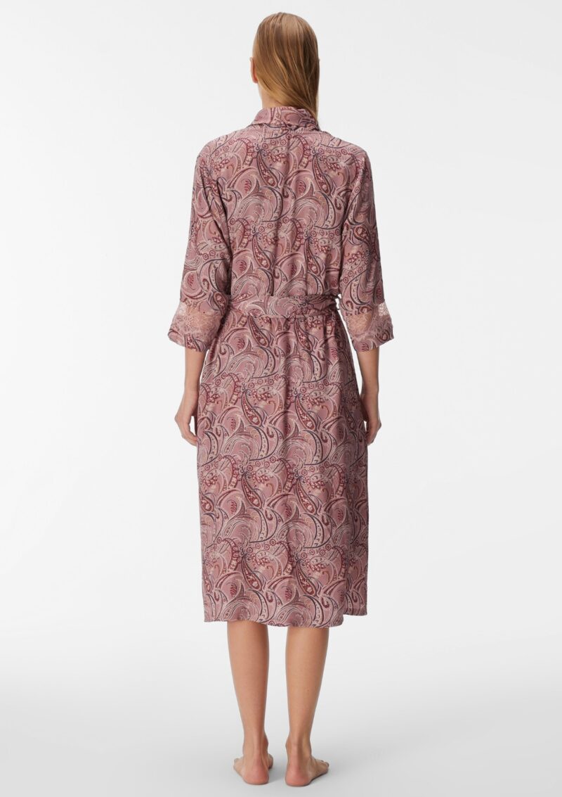 GoldenBay Women's Nightgown with Robe Boho Pink - Image 3