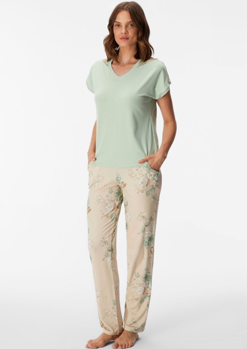 Goldenbay Pajama Set Short Sleeve Pastel Green