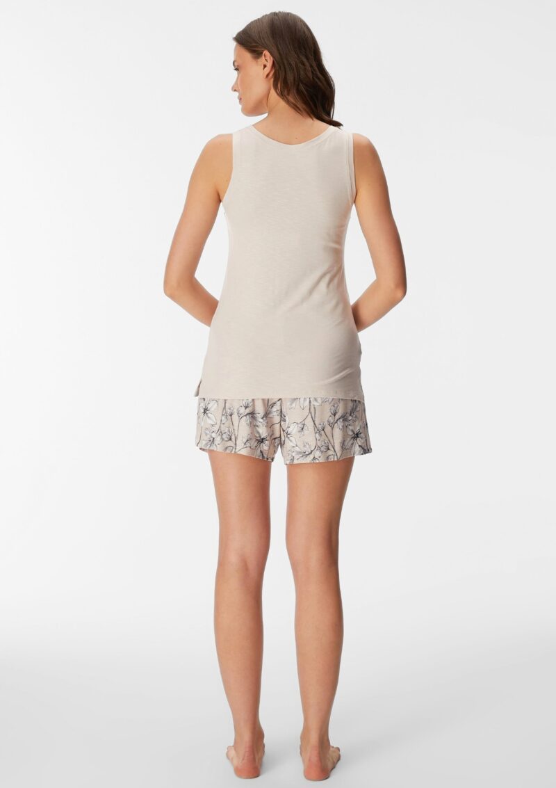 GoldenBay Short Pajama With Sleeveless Top Latte - Image 3