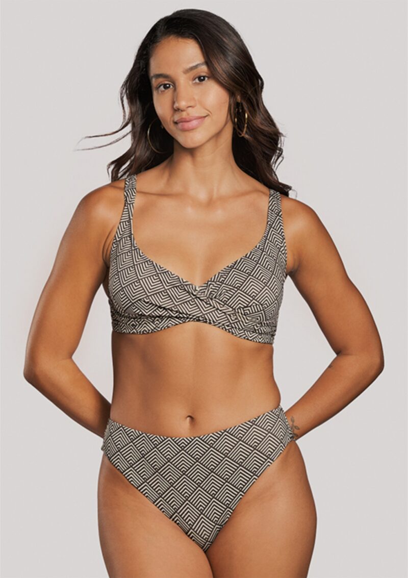 Crool Bikini Top Cup G Geometrical Black - Image 2