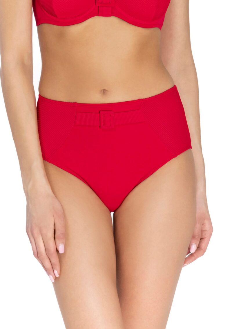 Chilli High Waisted Bikini Slip Red - Image 2