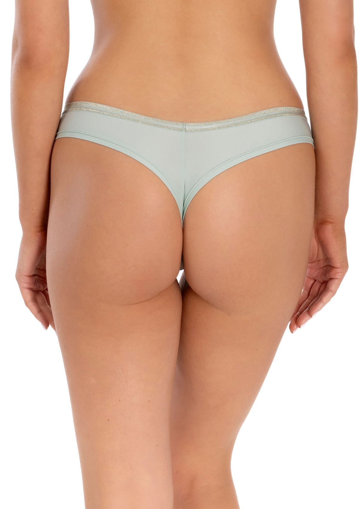 Teadora String Panty With Transparency Pastel Green - Image 2
