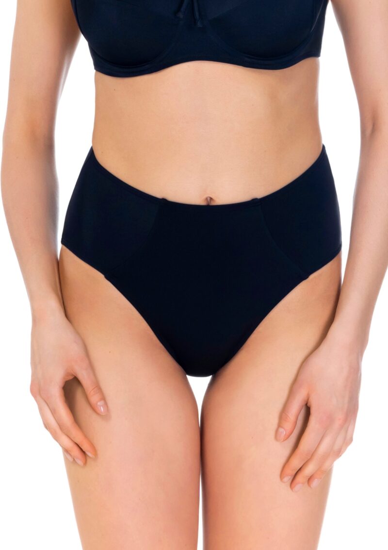 Seaside High Waisted Bikini Slip Black - Image 2