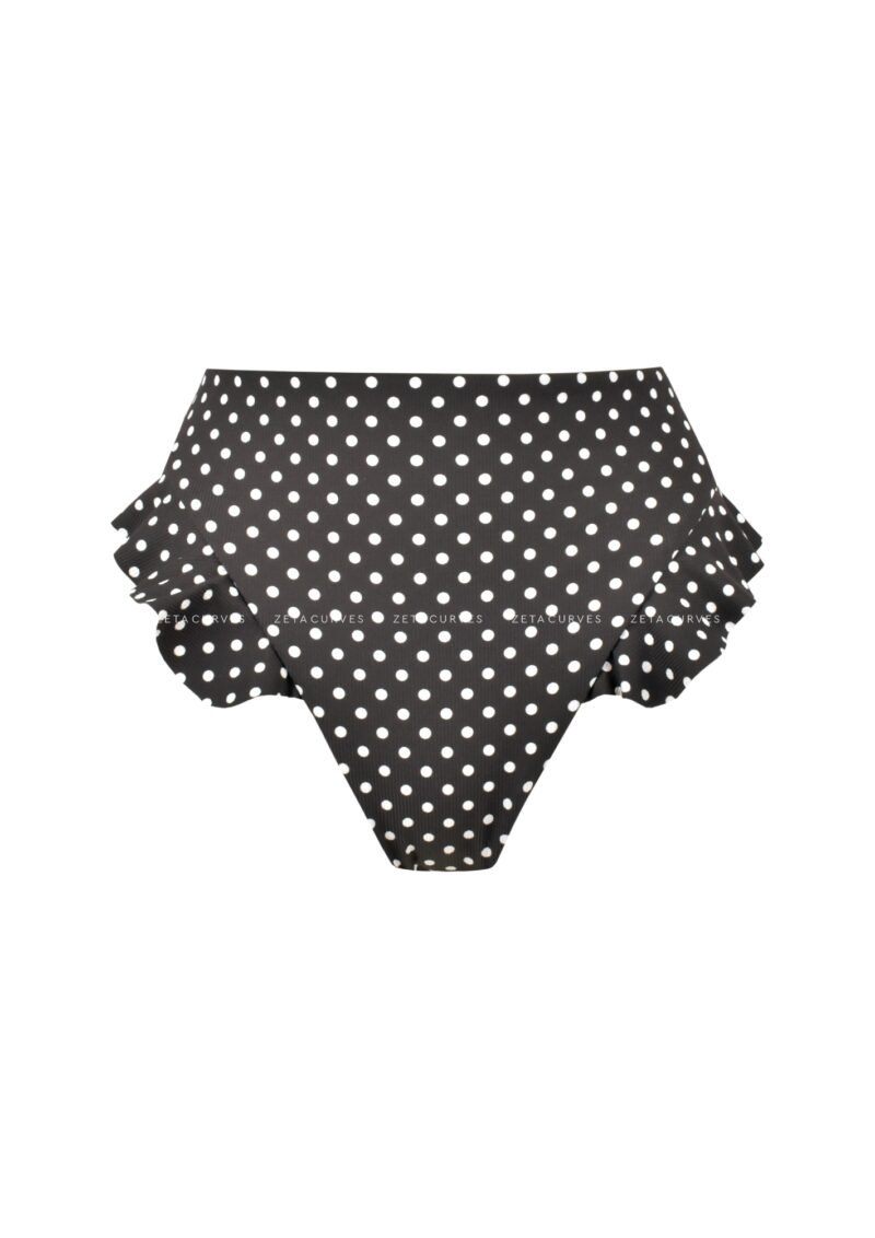 High Waisted Bikini Slip Polka Dot