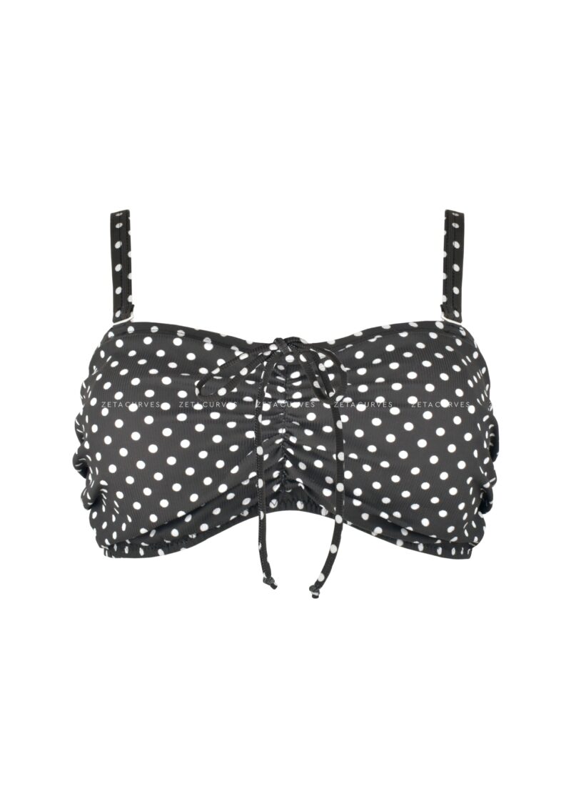 Strapless Bikini Top Polka Dot Cup E - Image 6