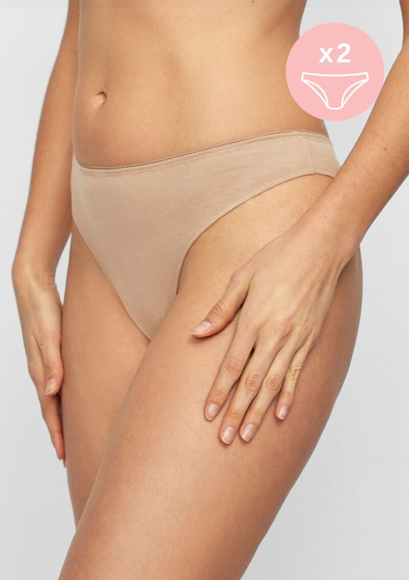 Women’s Cotton Brazilian Briefs – Set of 2 Pieces - Image 2