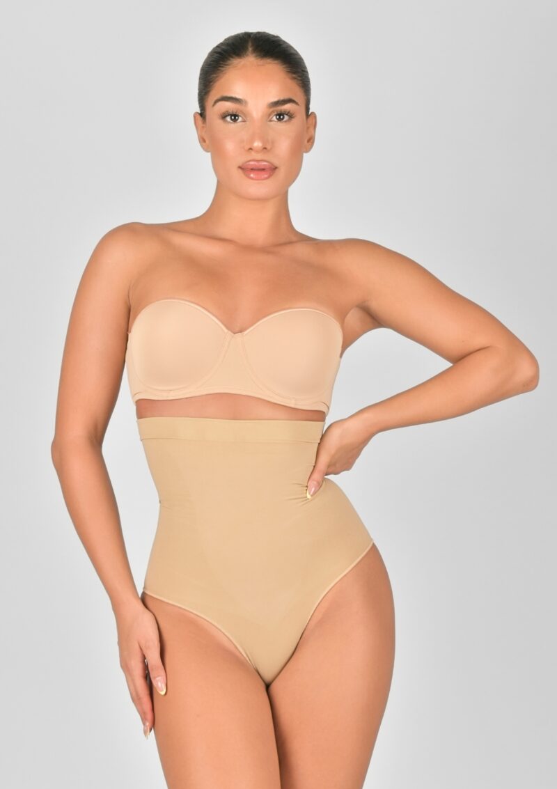 high-waisted shapewear brief