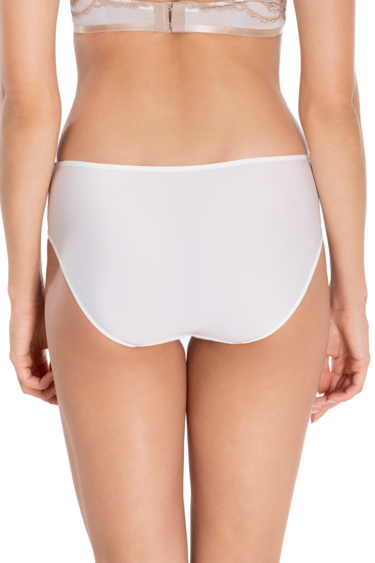 Valencia Mid Waist Briefs White - Image 2