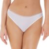 Valencia string briefs white – μπροστινή όψη σε λευκό