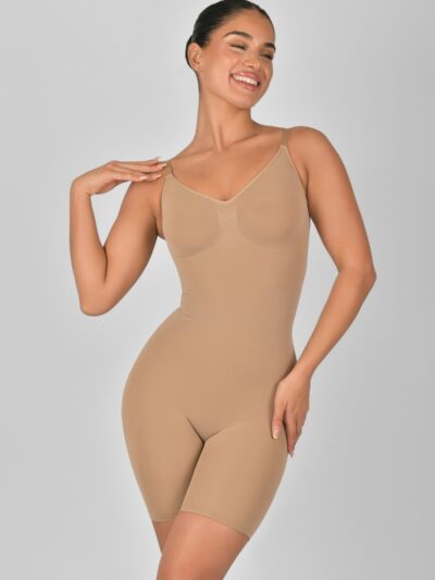 mid thigh bodysuit shapewear