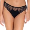 Lace String Panty Black
