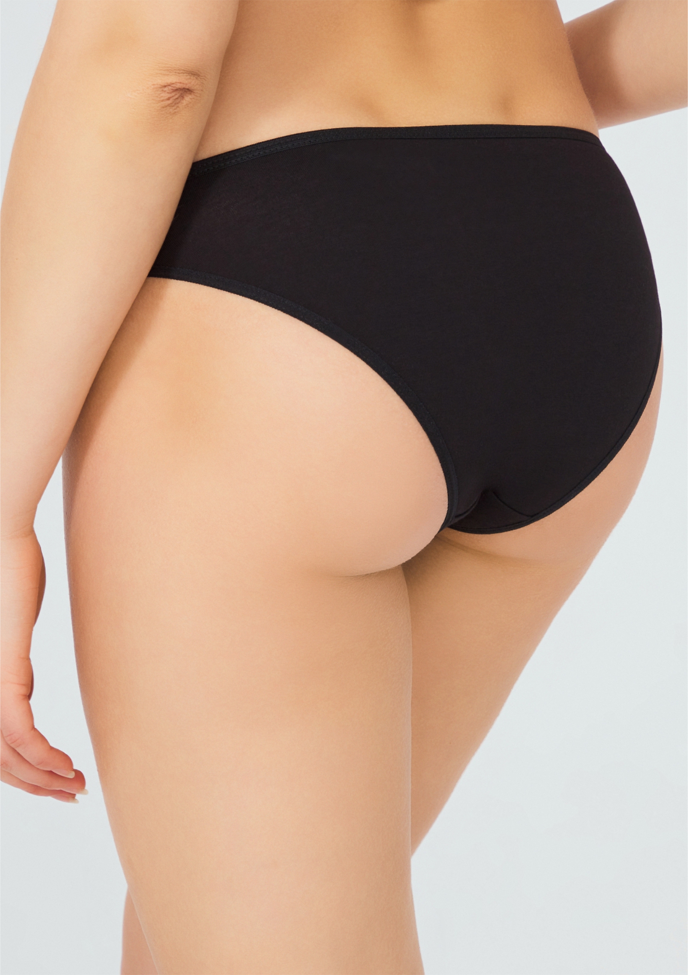 Cotton Slip Panties (6 pack) Black - Image 2