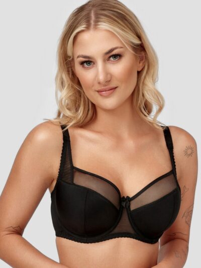 Half Padded Bra σουτιέν με ελαφριά ενίσχυση και μπανέλα μαύρο